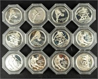 Coin 12 Olympic Sterling Silver Proof Coins