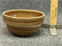 U.S.A. 6 IN. dia. brown mixing bowl