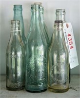 Lot #4354 - (9) antique and vintage soda bottles