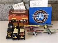 Diecast planes and car sets