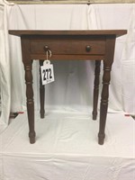 Antique Walnut One Drawer Side Table