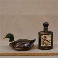 (2) Decanters- Jim Beam Wood Duck