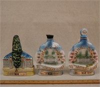 (3) Jim Beam Decanters