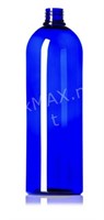 32 oz Cobalt Blue PET Plastic Cosmo Round Bottle