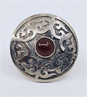 Vintage Sterling Silver Carnelian Ring