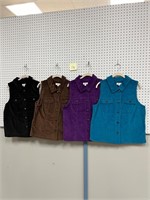 Ladies Vests Corduroy