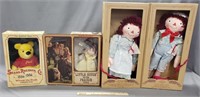Dolls: Winnie the Pooh, Raggedy Ann and Andy +More