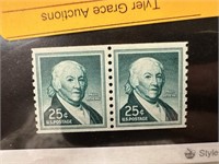 1059A STAMP BLOCK MINT NH COIL PAIR 1965 REVERE