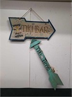 Wooden tiki bar/time signs tiki time sign is