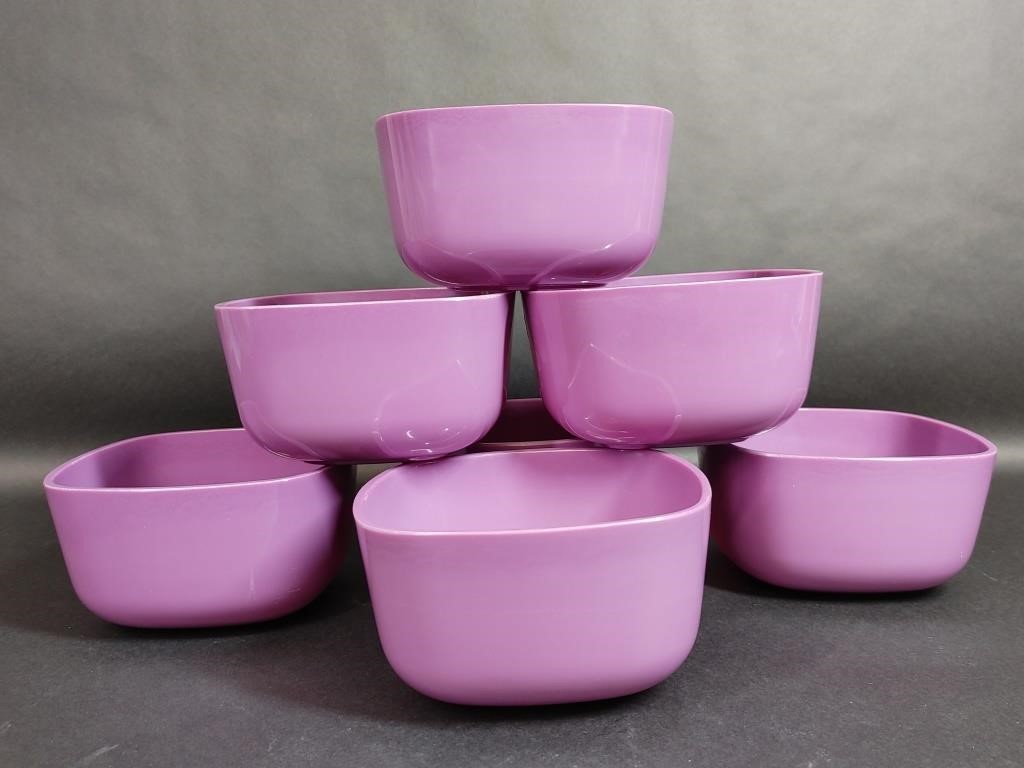 Set of 7 Purple Bowls