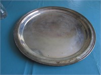 14" sterling silver plate