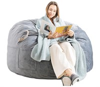 [Removable Outer Cover] Large Bean Bag Chair, 3 ft