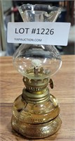 SMALL GLASS KEROSENE LAMP