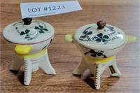 PAIR OF CERAMIC JAPANESE S/P SHAKERS