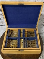 Gold Stainless Boxed Flatware Set