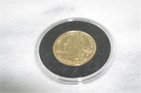 24 KT Gold Plated State Quarter Nevada