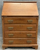 Antique Oak Fall Front Secretary