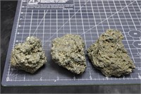 2lb 1oz iron pyrite specimens