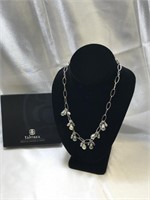Tahizea Cultured "Black Pearl" Oval Link Necklace