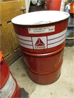 half metal barrel of citgard 500 motor oil sae 30