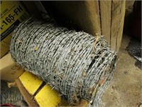 partial roll of barbwire