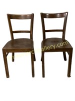 Pair European Bistro Chairs