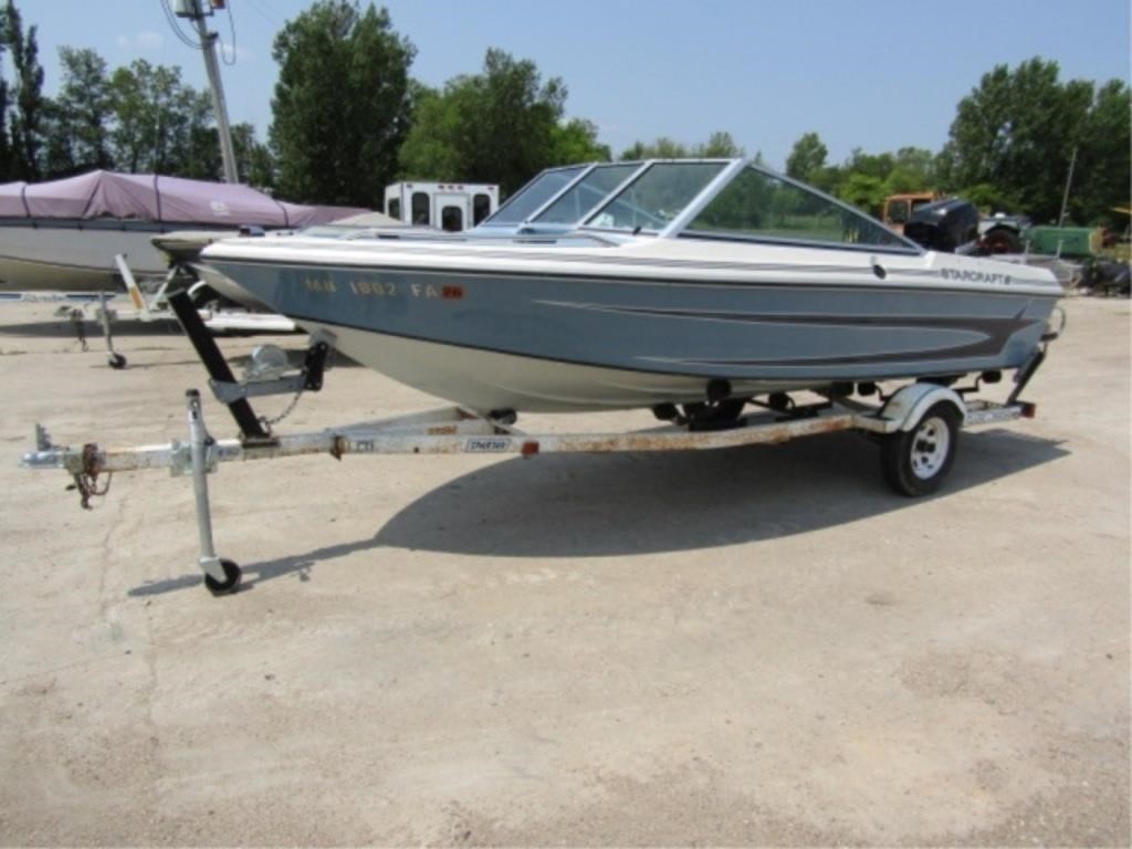 1986 Starcraft 16ft. Fiberglass Boat w/Mercury 115