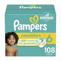 Pampers Diapers Size 6, 108 Count - Swaddlers