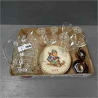 Assorted Glassware, Luster Creamers, Etc