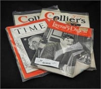 1935-36 Literary Digest Time & Colliers Magazines