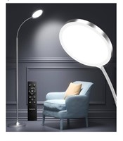 Silver Floor Lamp,Super Bright Dimmable LED F