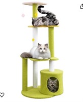 Cute Cat Tree for Indoor Cats, 46.3" Multi-Level