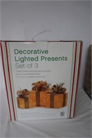 Decorative Lighted Presents Vintage Christmas