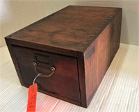 Dove tail joint wooden file box