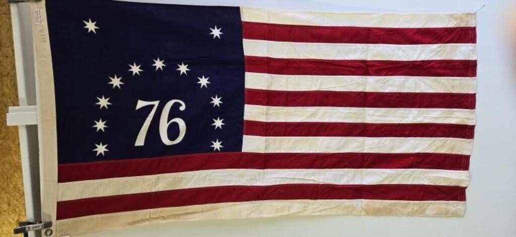 5ft X 3ft Vintage Valley Forge "76" Cloth Flag