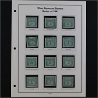 US Stamps Mint NGAI WIne Revenues on Mystic album
