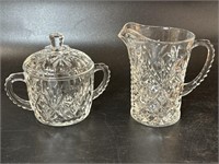 Anchor Hocking Creamer & Sugar