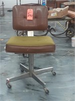 Metal & Leather Office Chair