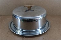 Vintage Stainless Steel Cake Container