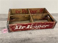 Vintage Dr. Pepper wooden crate