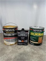 Minwax Clear Gloss and Semi Clear Gloss and Wipe