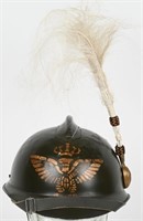 ITALIAN GENERALS ADRIAN PARADE HELMET WITH PLUME