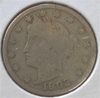 1902 Liberty Head V Nickel