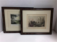 Antique Dumfries, Scotland Prints (pair)