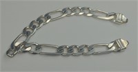 Sterling Silver Flat Chain. Weighs 18.2 grams.