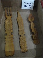 Wood Carved Utensils