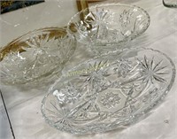 PRESSED GLASS BOWLS