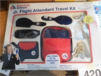 American Airlines Jr. travel kit, NIB - two caps