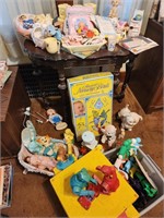 Ornate table, Vintage toys, Rockem Sockem Robots,