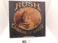 RUSH CARESS OF STEEL RECORD ALBUM